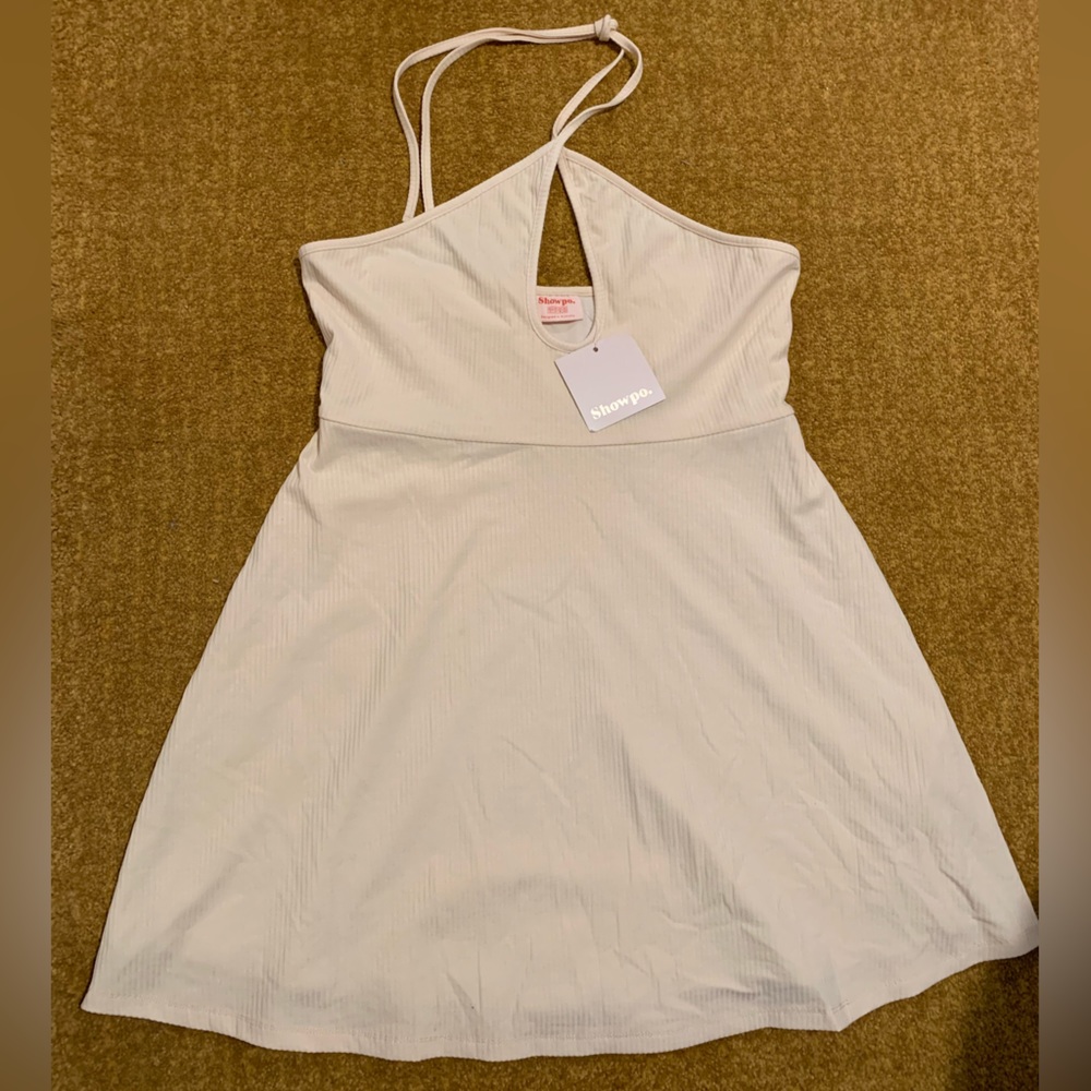 Showpo "Mostly Together Dress" S009330 Cream Size 8 NWT Designed in Australia